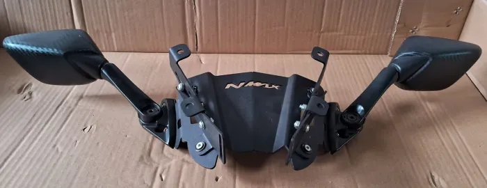 Kit suporte bolha Nmax 160 - 2016 a 2019 acompanha retrovisor esportivo