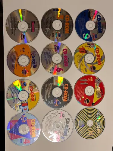 Revista CD-ROM e CD EXPERT: Lote gigante + de 50 CDs e DVDs de revista de informática