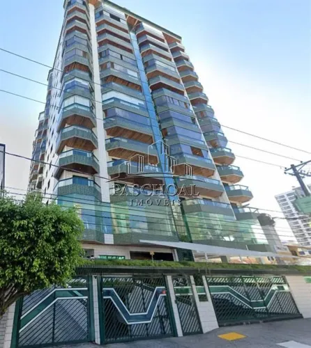 APARTAMENTO 02 QUARTOS, ÁREA DE LAZER, BAIRRO CANTO DO FORTE EM PRAIA GRANDE.