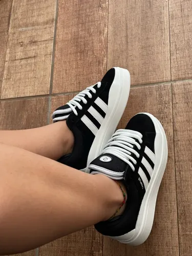 Tênis Adidas Campus x Bad Bunny Preto/branco tam: 37