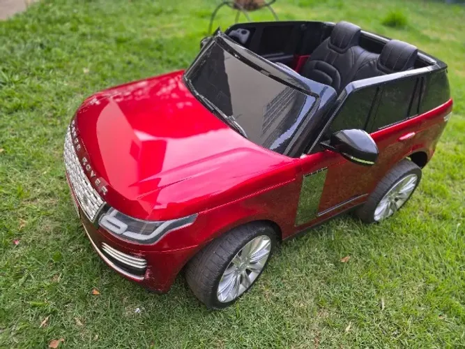 Carrinho Eletrico Infantil Range Rover Com 2 Assentos 24v Vermelho