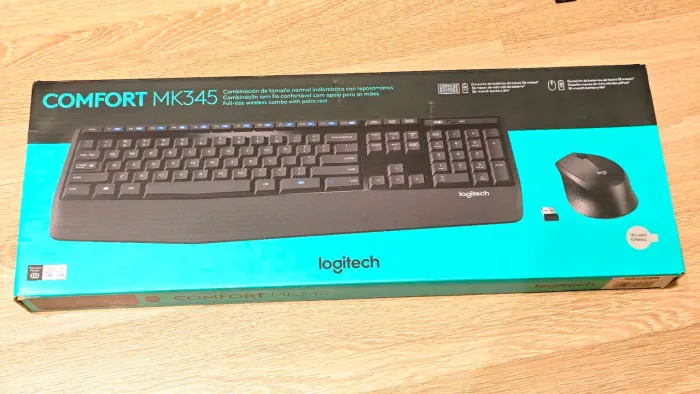 Lot Teclado Mouse sem fio Logitech MK345 Espanhol
