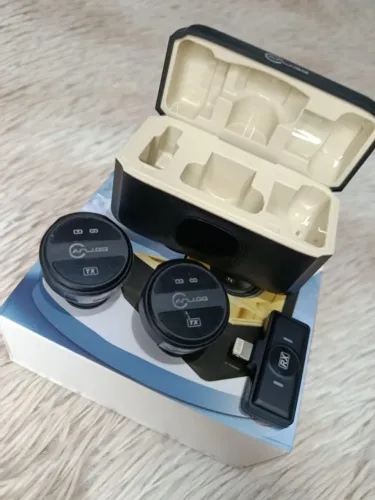 Microfone Lapela Profissional USB C e Lightning