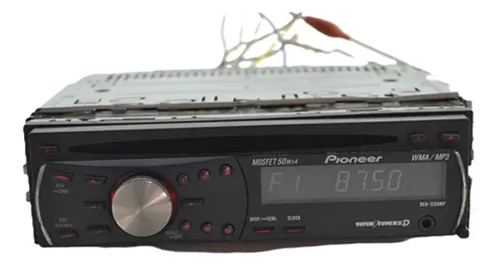 Radio Som Original Pioneer Mosfet 50wx4 Deh-1250mp Preto
