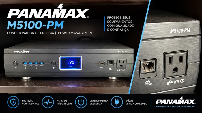 Panamax M5100-PM - Filtro/Condicionador de Energia - R$ 1.500
