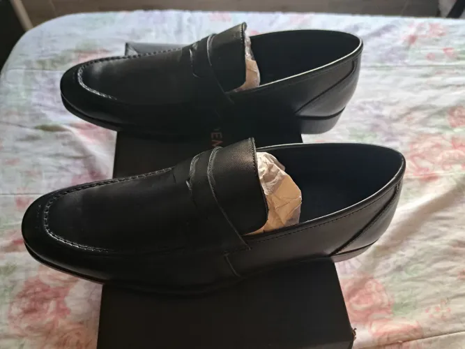 Loafer olho de gato Democrata couro legítimo