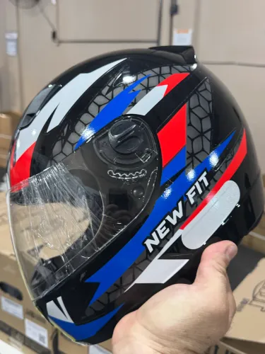 Capacete Ebf New Fit Modelo Fechado Com Narigueira