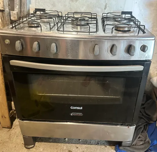 Fogão cônsul 5 bocas inox 