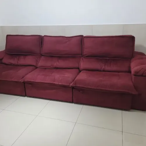 Sofa Retrátil Reclinável 6 Lugares