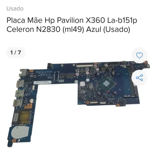 Placa mãe netbook HP Pavilion X 360