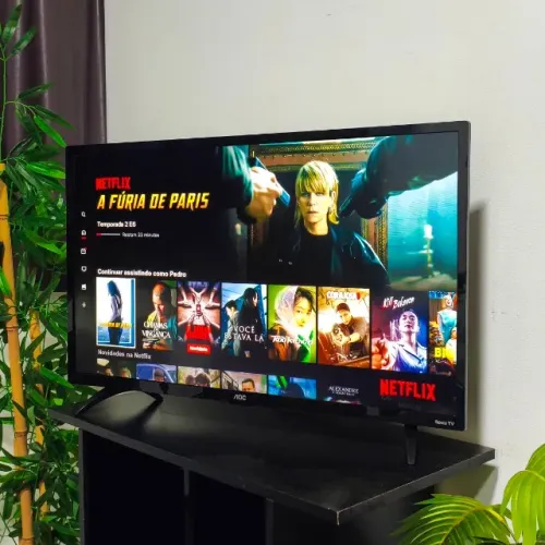 Smart TV 32" AOC Roku, LED, HD, Wi-Fi, 3 HDMI, USB