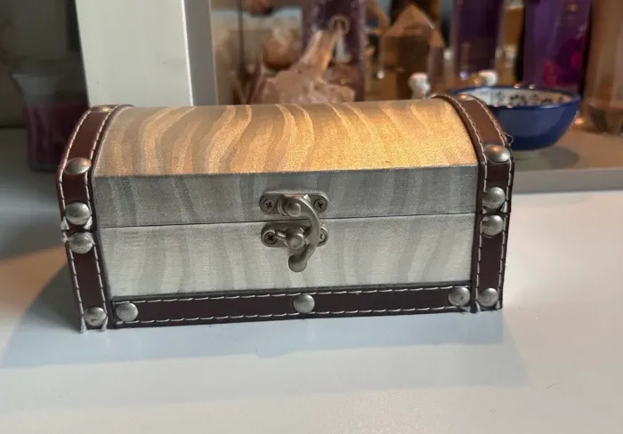 Caixa decorativa prata 