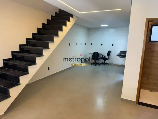 Sobrado com 3 dormitórios à venda, 110 m² por R$ 745.000,00 - Jardim Alvorada - Santo Andr