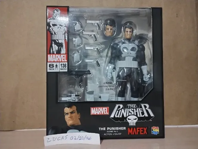 Mafex Punisher/Justiceiro comic original LACRADO