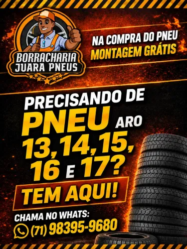 Precisando de Pneu aro 13, 14, 15, 16 e 17 com montagem grátis? Aqui tem