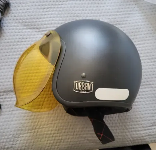 Capacete aberto urban helmets Tracer retrô + 2 viseiras novas