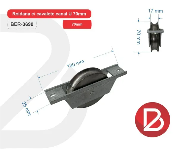 Roldanas para portão de garagem.
