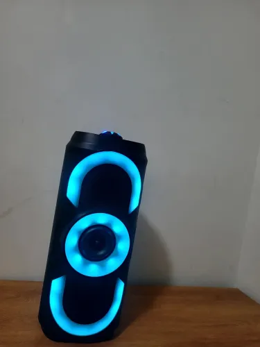 Caixa de Som Portátil Bluetooth XDG-141 - 50W RMS com Iluminação LED RGB