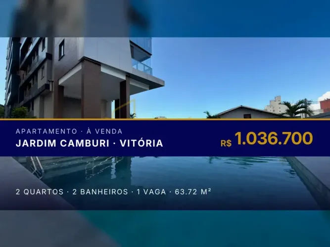 Linda Unidade em Jardim Camburi: 2 Quartos e Acabamento de Alto Padrão!