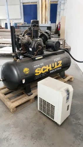 Compressor Schulz Industrial MSW 40 - 10 HP | 425L | 175 PSI | C/ Secador de Ar