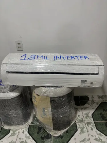 split de 18 mil Btus inverter midea completa