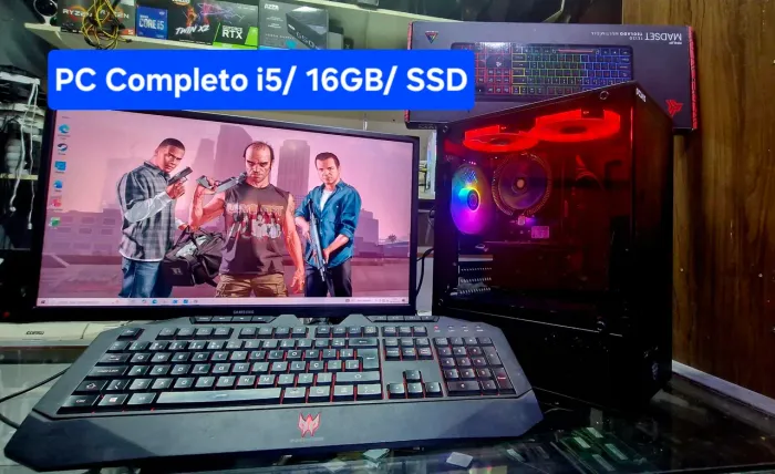 PC Completo i5/ 16GB/ Tela 19/ SSD entrego