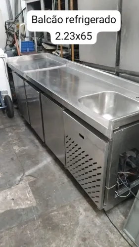 Balcão refrigerado cks em aço inox 2.24x60 220v 