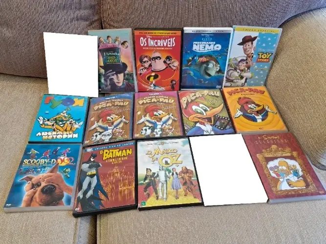13 DVDs infantis originais em ótimo estado
