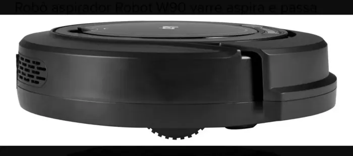 Robô aspirador Robot W90 varre aspira e passa pano 30w Wap cor preto