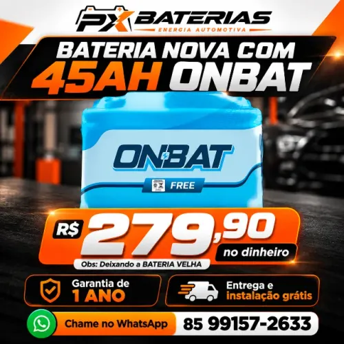 BATERIA NOVA A PARTIR DE R$ 279,90