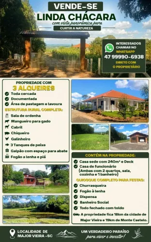 Vende-se três alqueires