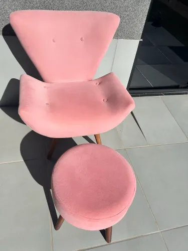 Poltrona moderna rosa, confortável de alta qualidade e durabilidade!!!