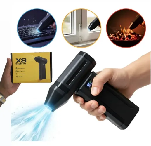 *Mini Soprador Ar X8 Turbo Violent Fan 6 Velocidades