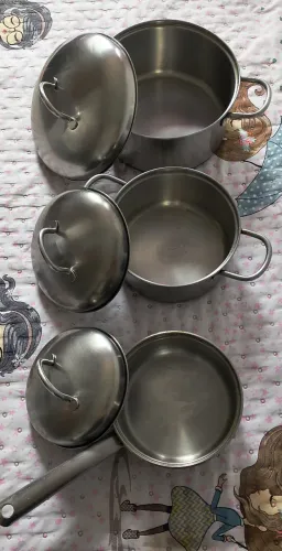 Kit de Panelas Inox Rochedo