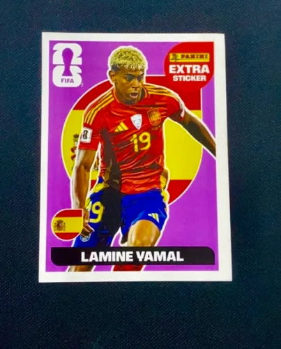 LAMINE VAMAL LILÁS figurinha da copa do mundo de 2026