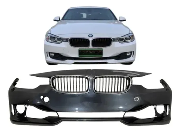 Parachoque Dianteiro Bmw 318i 320i 2012 A 2015 Original Cinza