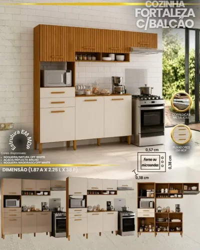 Armário de cozinha completo 