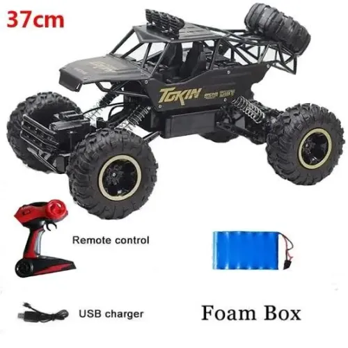 Carro de controle remoto 37cm com luzes LED para crianças, 1:12 4WD RC 2.4G, Lacrado