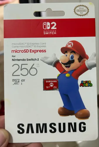 Cartão Microsd Express Para Nintendo Switch 2 256gb Samsung