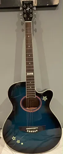 Violão Tagima Azul Eletroacústico + Capa + Acessórios | Kit Completo!