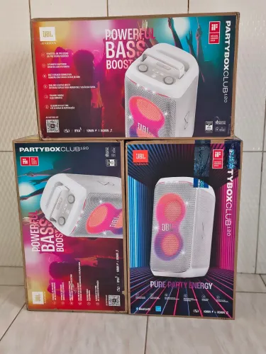 JBL Party Box 120 BRANCA / Lacrada / Com Nota fiscal
