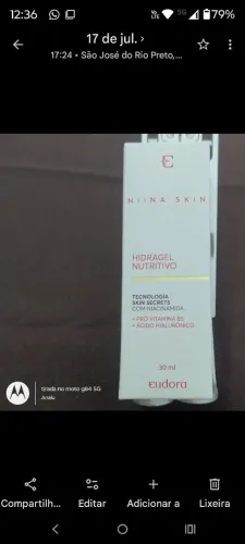 Hidragel nutritivo Nina Secrets Eudora