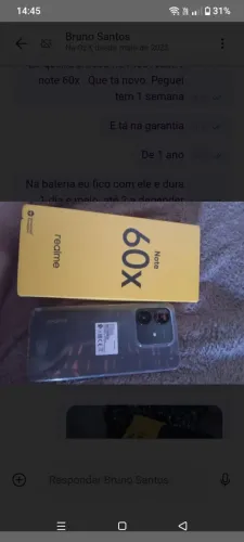 Celular realme note 60x