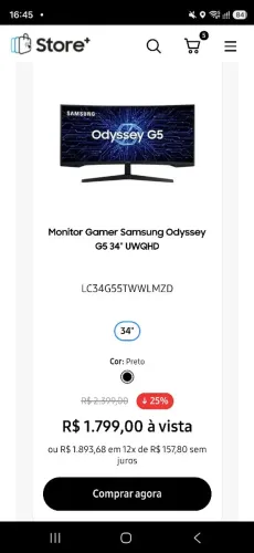 Monitor Gamer Odyssey G5