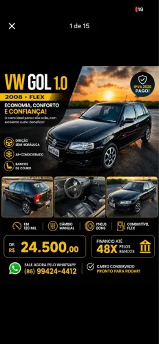Volkswagen Gol Geração IV City Trend 1.0 8V MI Total Flex Mec. 4P 2008