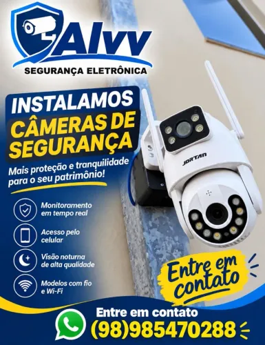 Câmera smart wifi dupla lente prova d'água