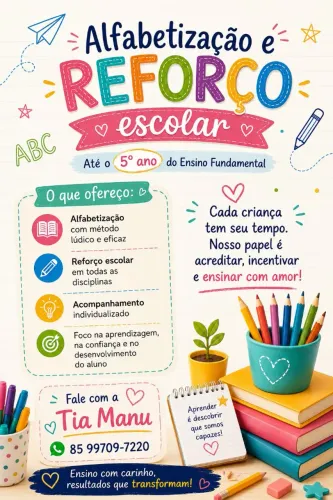 Aulas de Reforço Escolar