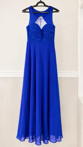 Vestido de festa azul royal