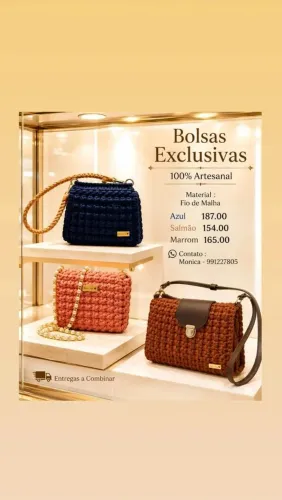 Lindas Bolsas e carteiras artesanais