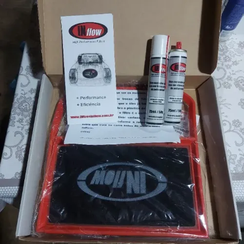 Filtro de ar esportivo motor 3 cil vw UP, Polo etc